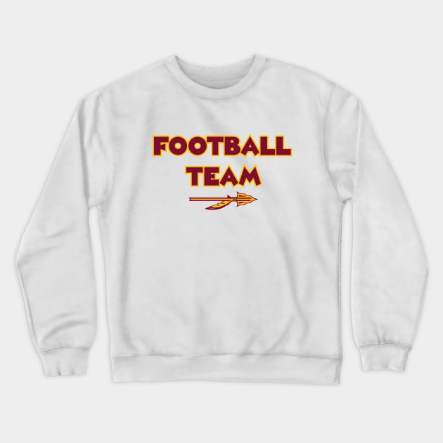 Football Team - White Crewneck Sweatshirt by KFig21